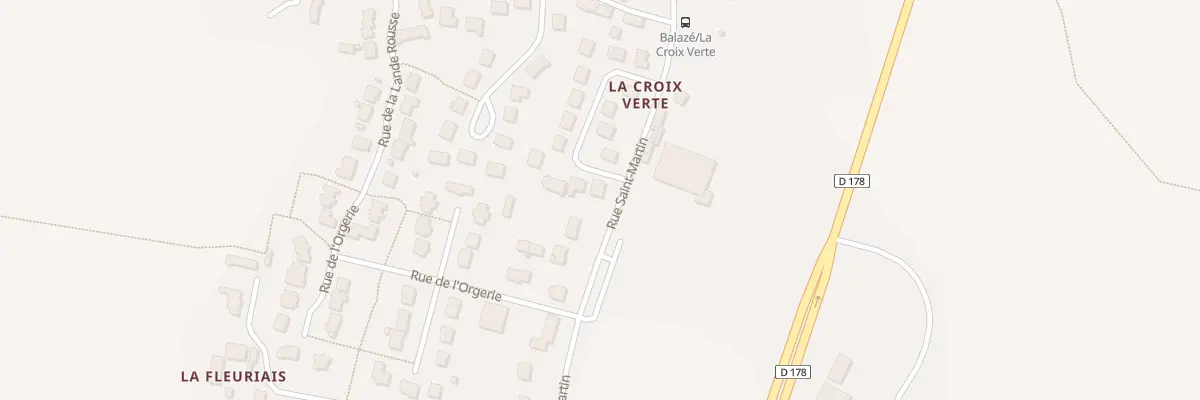 Plan du 22 Rue de la Croix Verte à Balazé