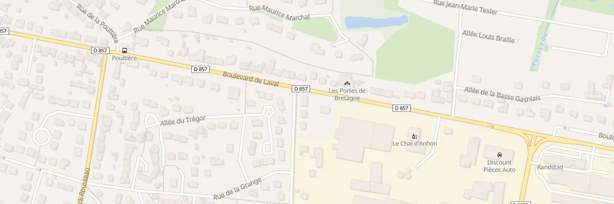 Plan du 1 Rue des Eaux à Vitré