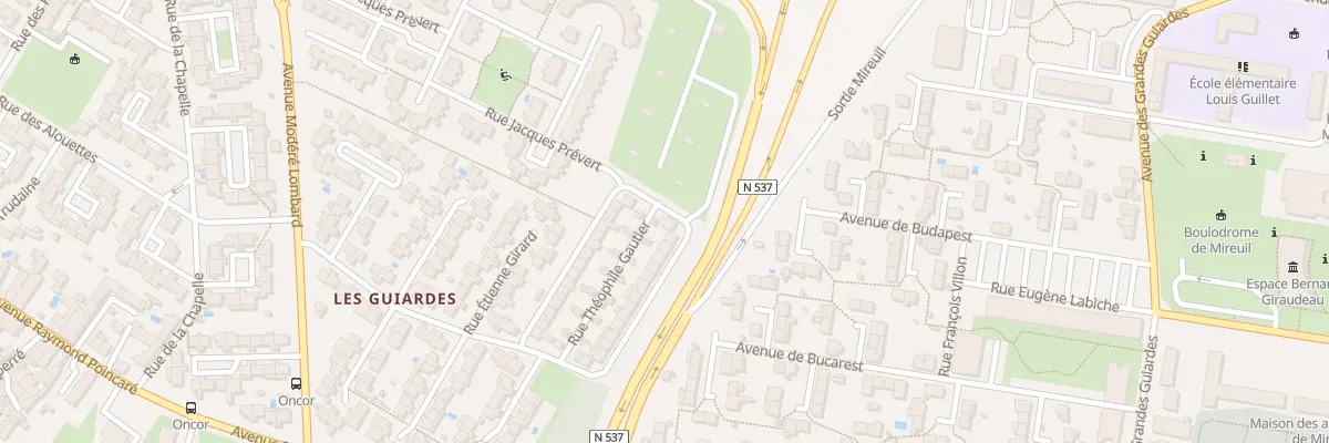 Plan du 15 Rue Théophile Gautier à La Rochelle
