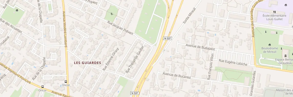 Plan du 14 Rue Théophile Gautier à La Rochelle