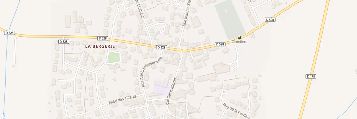 Plan du 4 Rue Saint Martin à Balazé