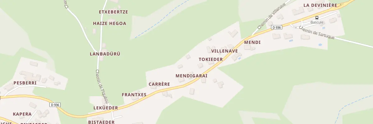 Plan du 1197 Rte de Bidache à Bardos