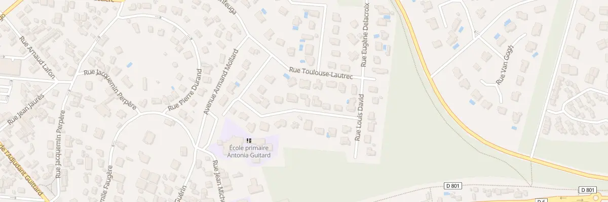 Plan du 15 Rue Paul Gauguin à Lacanau