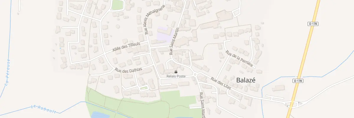 Plan du 25B Rue Saint Martin à Balazé