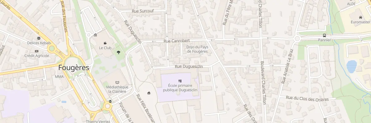 Plan du 63 Rue Duguesclin à Fougères