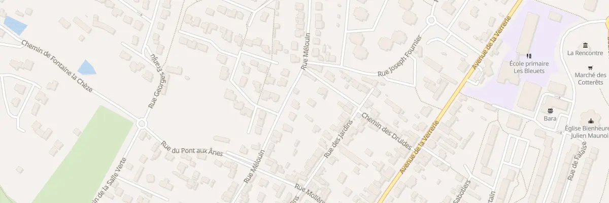 Plan du 32 Rue Mélouin à Fougères