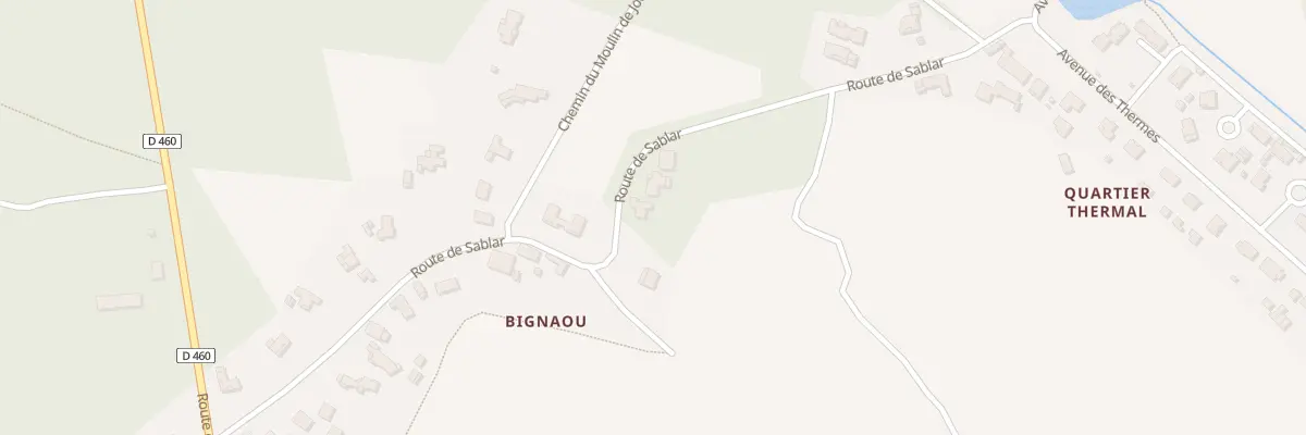 Plan du 380 Rte du Sablar à Saubusse