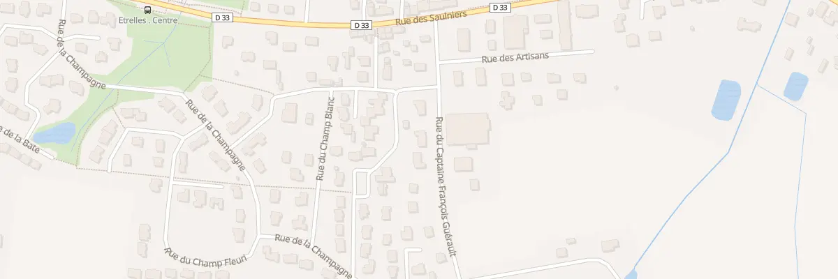 Plan du 2B Rue du Capit Francois Guerault à Étrelles