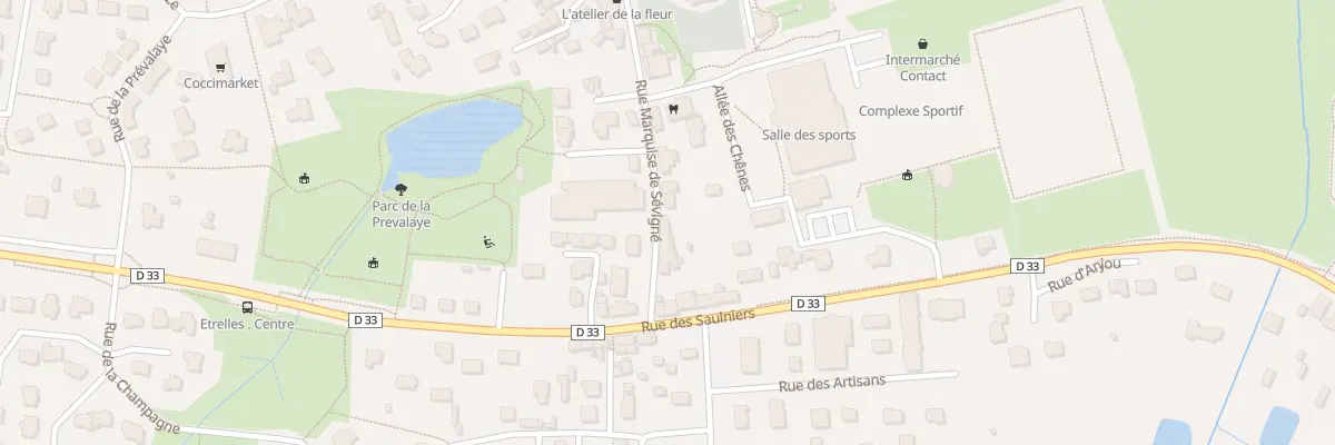 Plan du 13B Rue Marquise de Sevigne à Étrelles