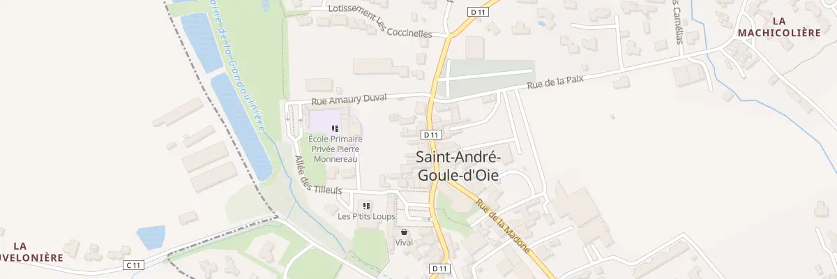Plan du 33 Rue de la croix charette à Saint-André-Goule-d’Oie