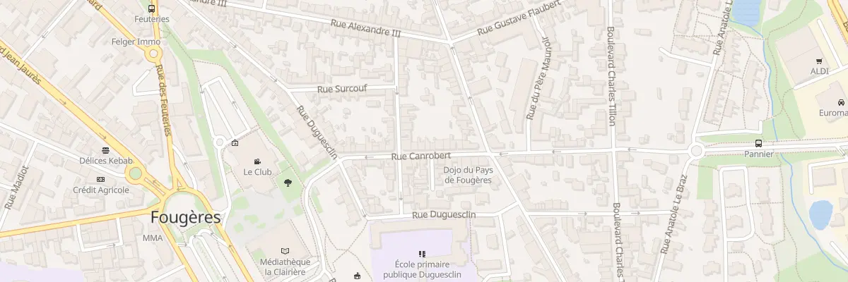 Plan du 21 Rue Canrobert à Fougères