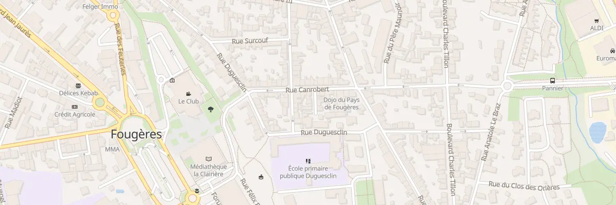 Plan du 16B Rue Canrobert à Fougères