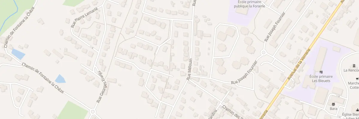 Plan du 35 Rue Mélouin à Fougères