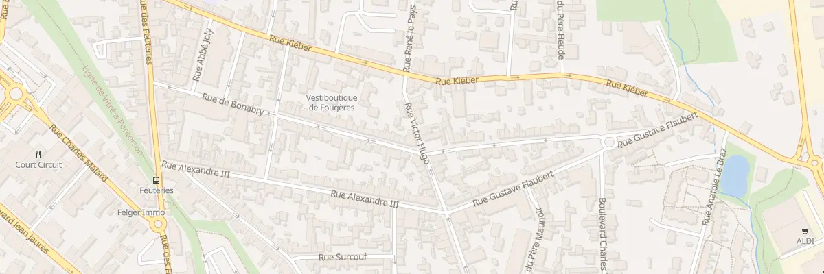 Plan du 41 Rue de Bonabry à Fougères