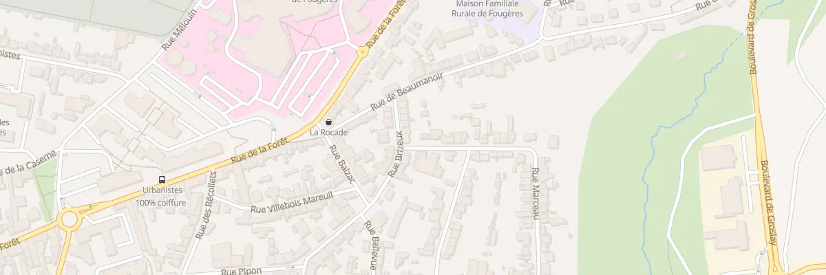 Plan du 3 Rue Marceau à Fougères