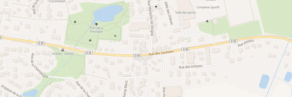 Plan du 18 Rue Marquise de Sevigne à Étrelles