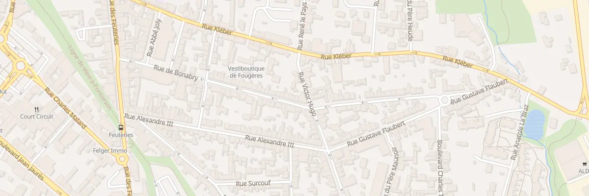 Plan du 37 Rue de Bonabry à Fougères