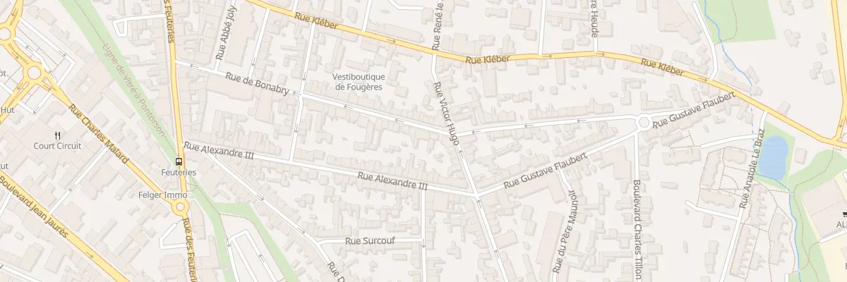 Plan du 58 Rue de Bonabry à Fougères