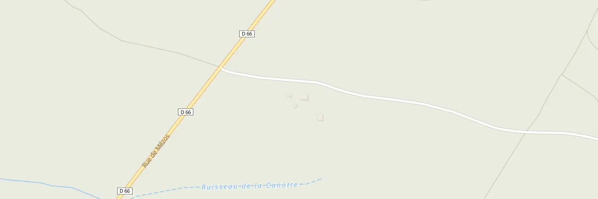 Plan du 740 Rue de Mézos à Uza