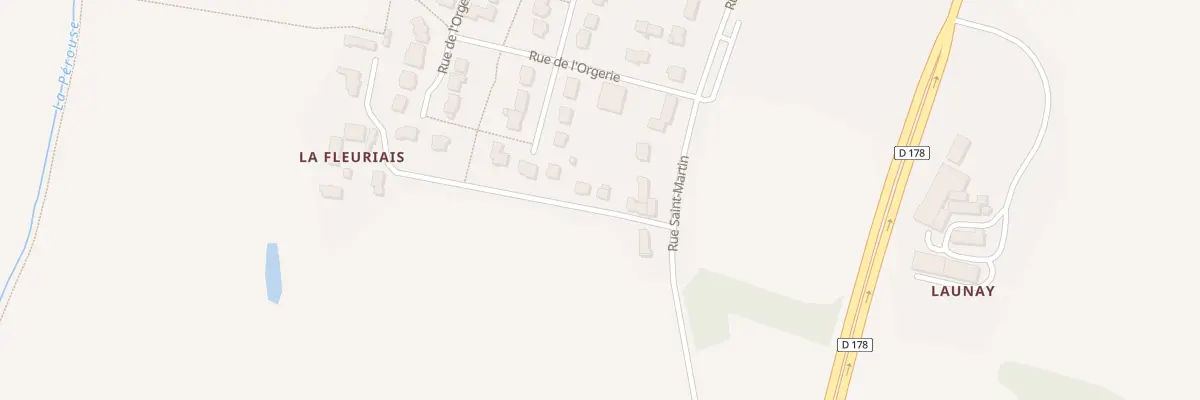 Plan du 5637 La Rossignolais à Balazé