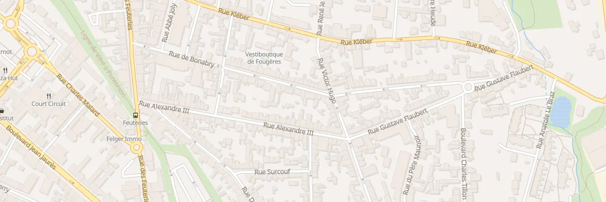 Plan du 56 Rue de Bonabry à Fougères