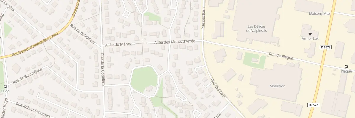 Plan du 21 All du Maine à Vitré