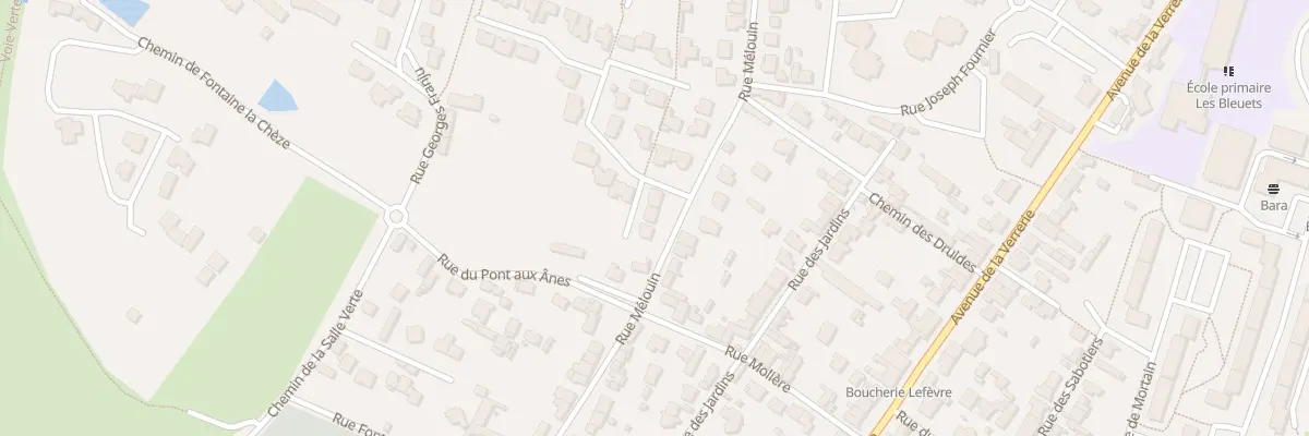 Plan du 3 All Gérard de Nerval à Fougères