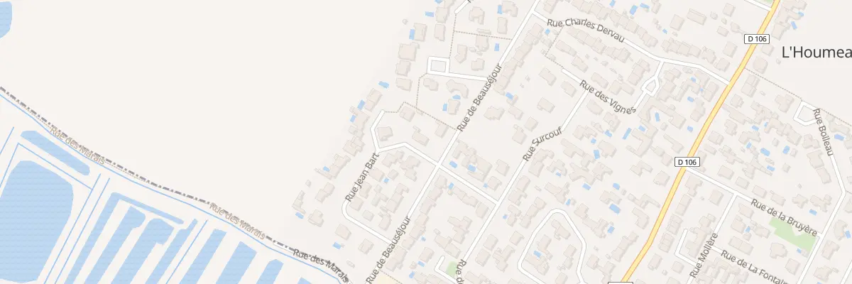 Plan du 2 Rue Jean Bart à L’Houmeau