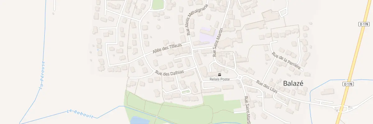 Plan du 1 Rue des Dalhias à Balazé