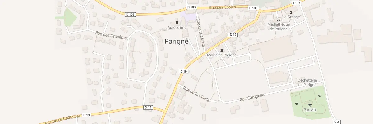 Plan du 44 Rue de la Mairie à Parigné