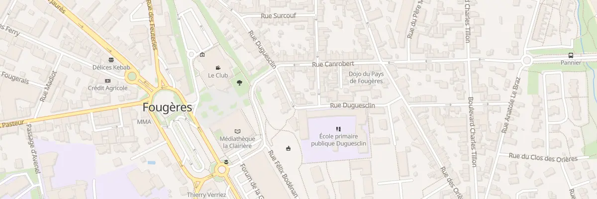 Plan du 53 Rue Duguesclin à Fougères