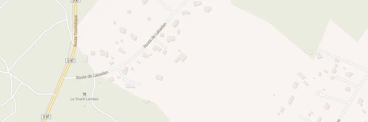 Plan du 1288 Rte de Labadan à Sainte-Eulalie-en-Born