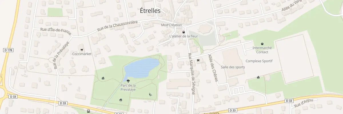 Plan du 8 Rue Marquise de Sevigne à Étrelles