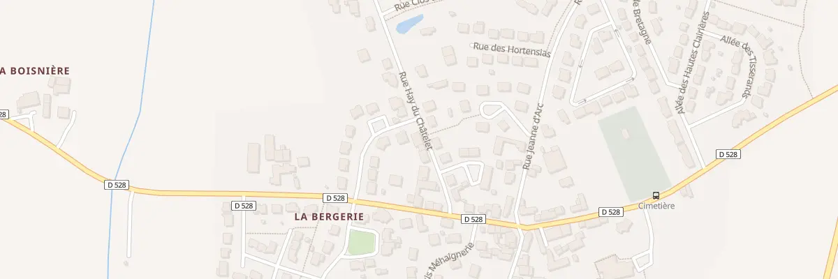 Plan du 9 Rue Hay du Chatelet à Balazé