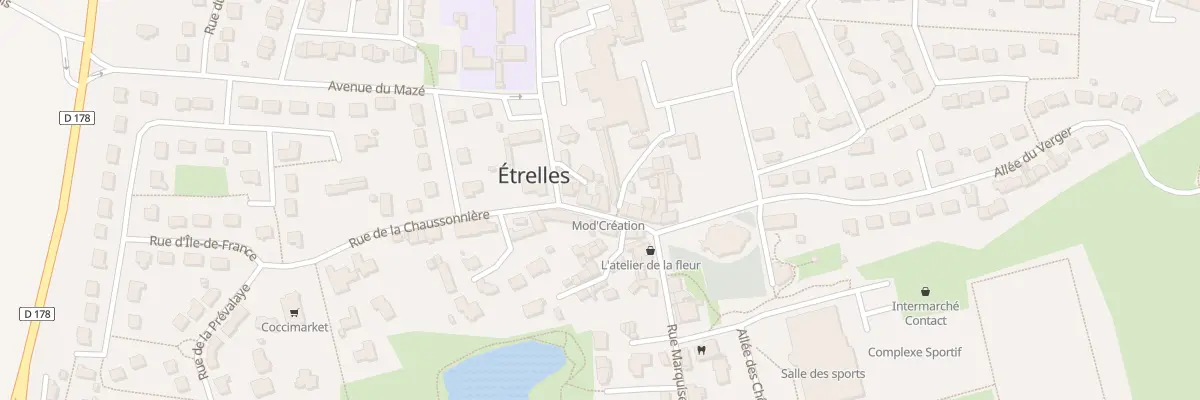 Plan du 14 Rue Normand d’Etrelles à Étrelles