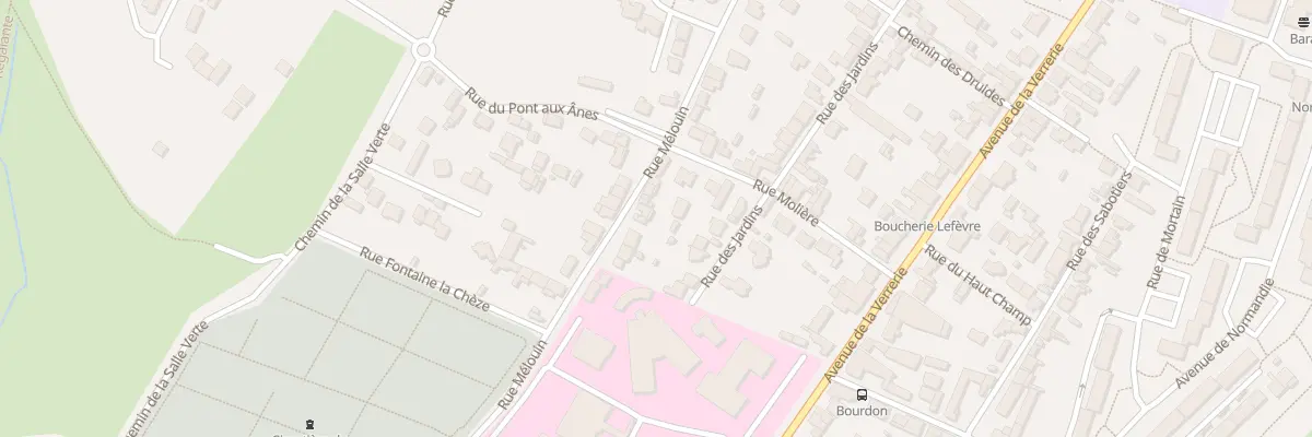 Plan du 12 Rue Mélouin à Fougères