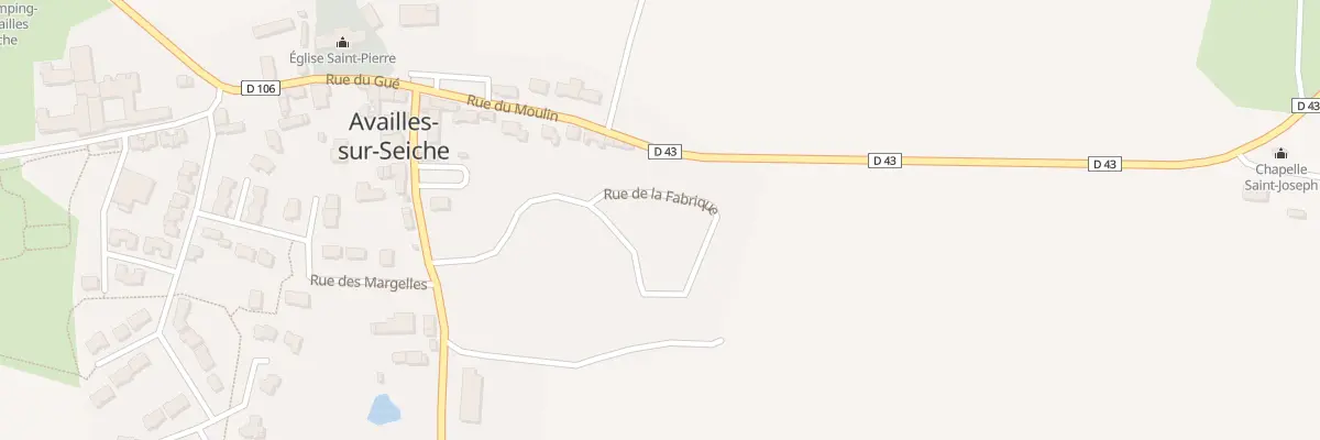 Plan du 4 Rue de la Fabrique à Availles-sur-Seiche