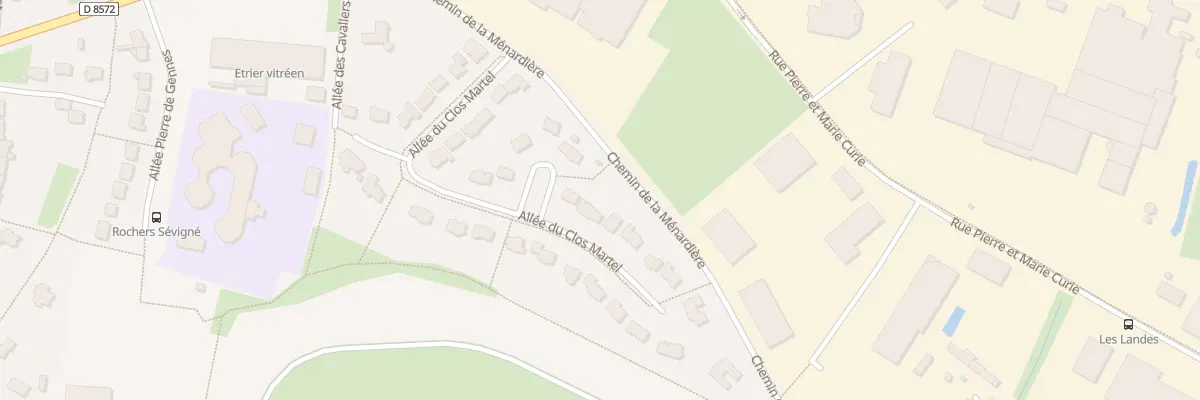 Plan du 25 All du Clos Martel à Vitré