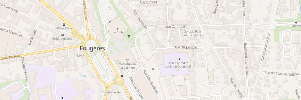 Plan du 58 Rue Duguesclin à Fougères