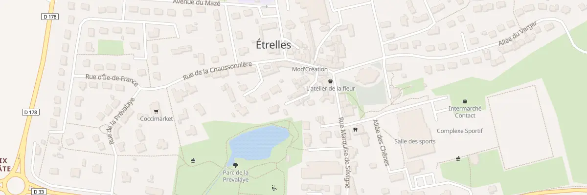 Plan du 6 Rue Olivier Geslin à Étrelles