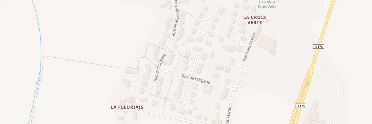 Plan du 3 Rue de l’Orgerie à Balazé