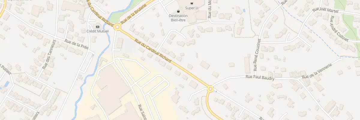 Plan du 33 Rue du cardinal richard à La Bruffière