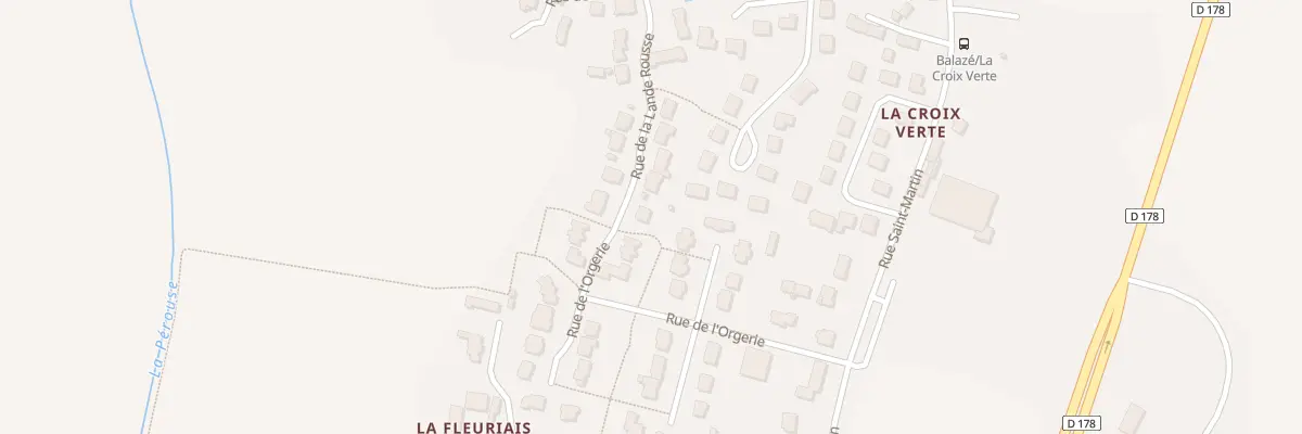 Plan du 34 Rue de l’Orgerie à Balazé