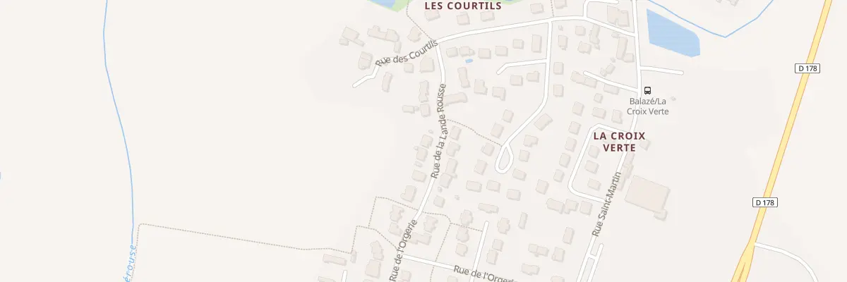 Plan du 8 Rue de la Lande Rousse à Balazé