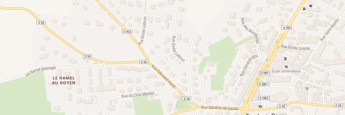 Plan du 3 Rue Emile Lebrun à Percy-en-Normandie