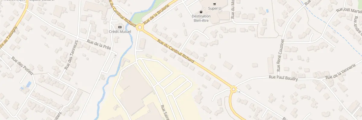 Plan du 28 Rue du cardinal richard à La Bruffière