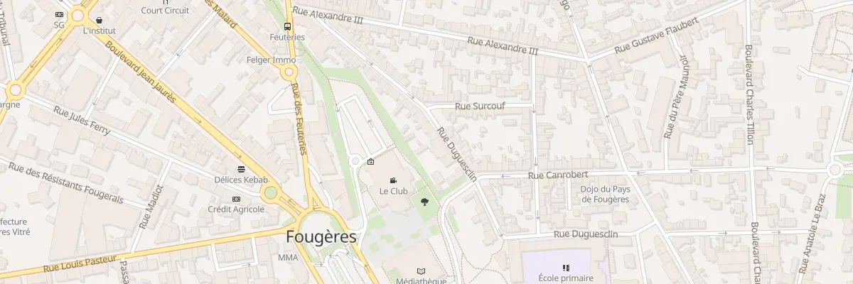 Plan du 42 Rue Duguesclin à Fougères