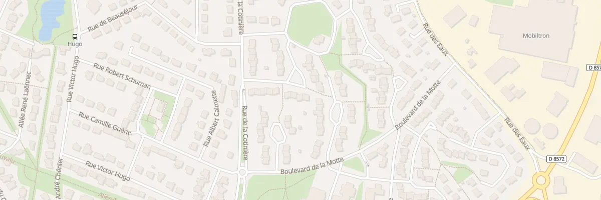 Plan du 16 All de Normandie à Vitré