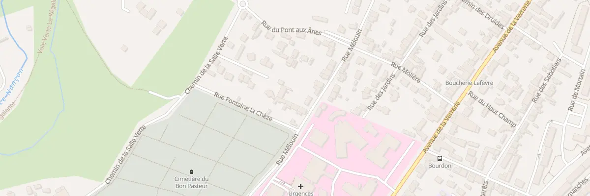 Plan du 3 Rue Mélouin à Fougères