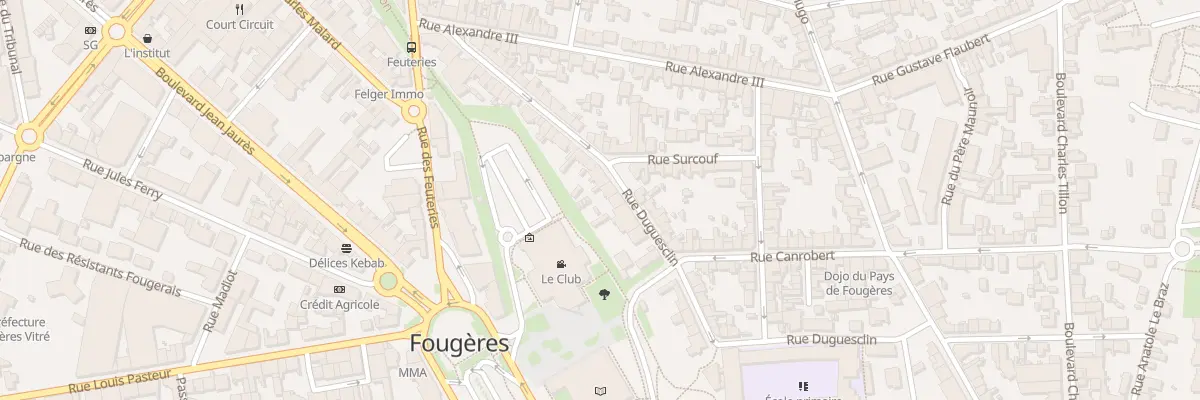 Plan du 40 Rue Duguesclin à Fougères